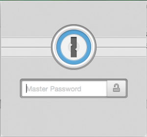 1Password locked out screenshot