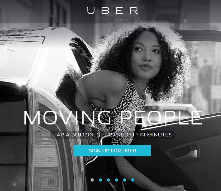 Uber website