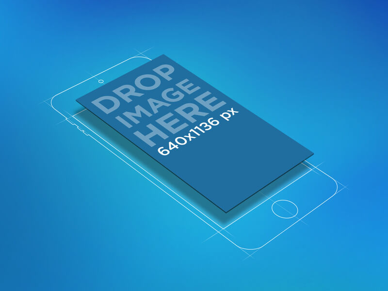 Vectorized iPhone Mockup