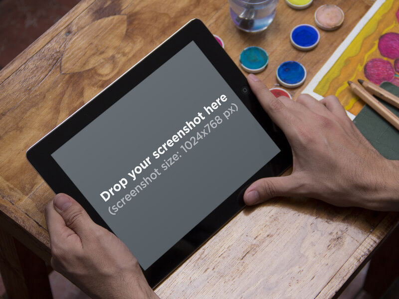 Tablet Mockup Templates For Apps and Mobile Sites