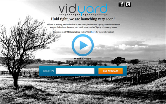 vidyard coming soon-landing-page