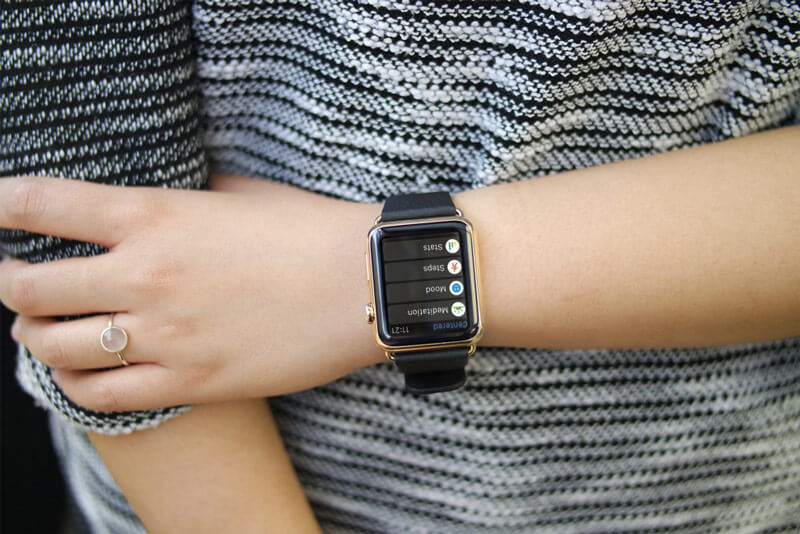 smart watch on wrist mockups