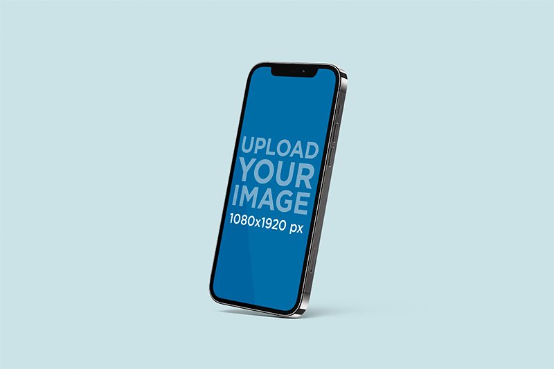 Mockup Of An Iphone 12 Pro In A Customizable Setting 5009 El1