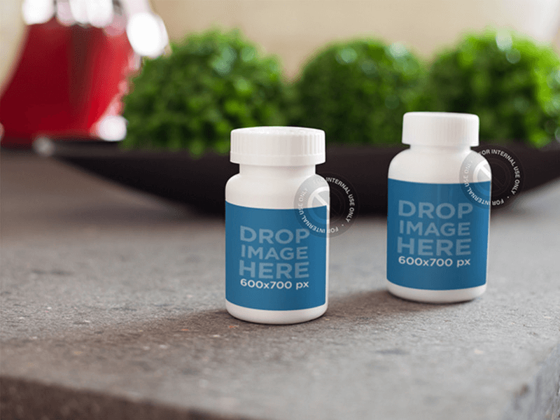 pills label mockup