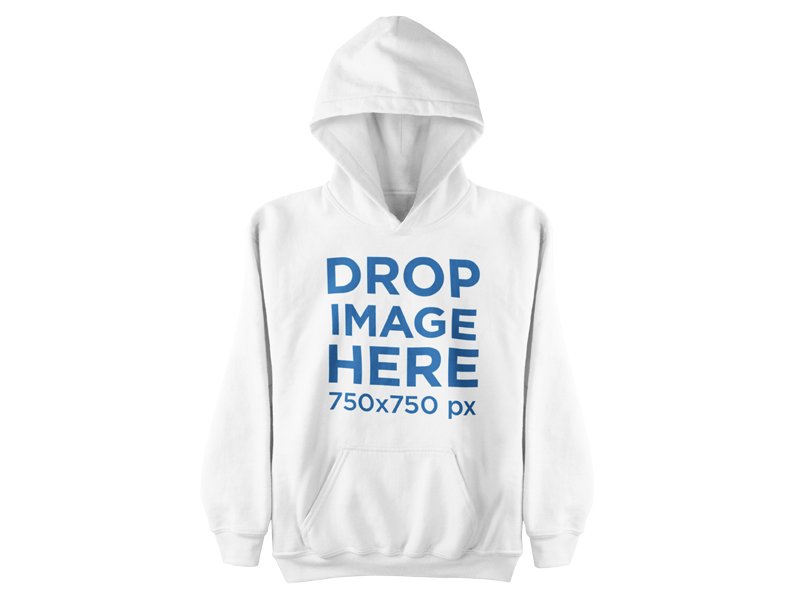 Hoodie Hanging Over a Flat Backdrop Clothing Mockup