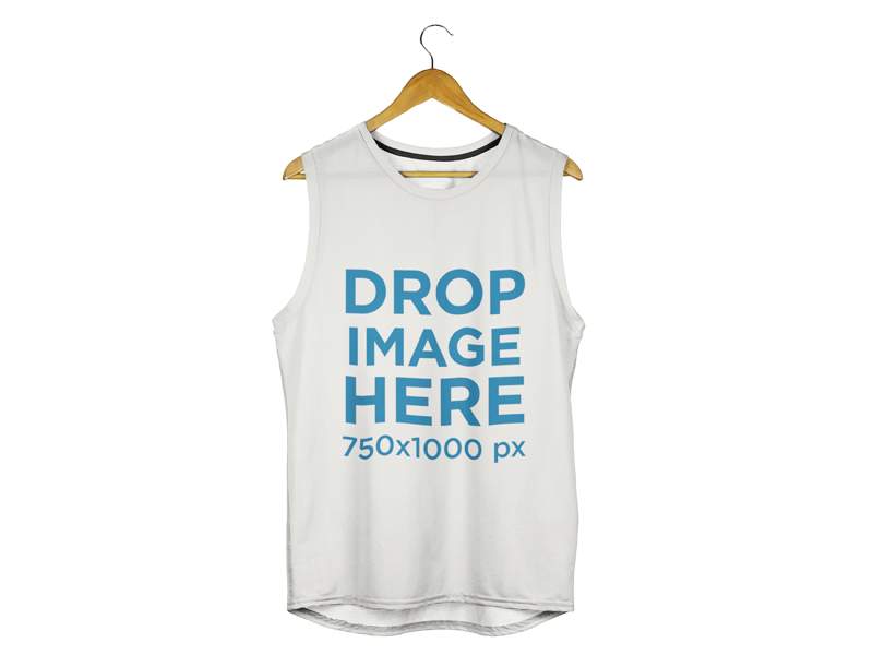 Tank Top Mockup of a Tank Top Over a Flat Background