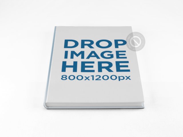 Hardcover Book PNG Mockup on a Surface