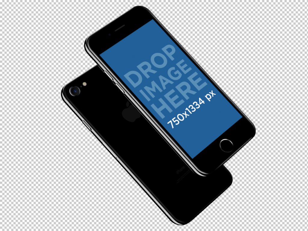 transparent iPhone 7 mockup