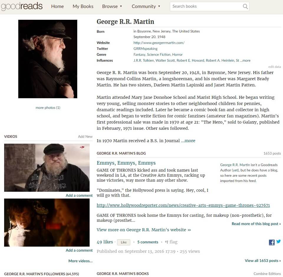 george rr martin