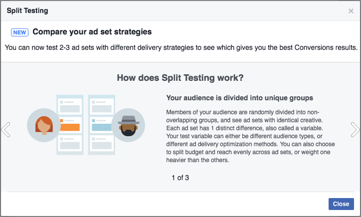 Split Test Screen