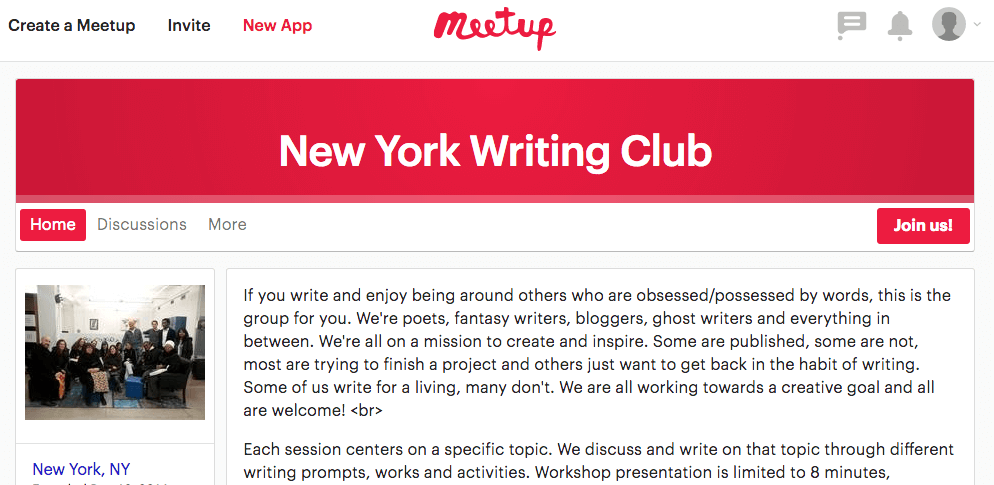 writers and indie authors meetup group