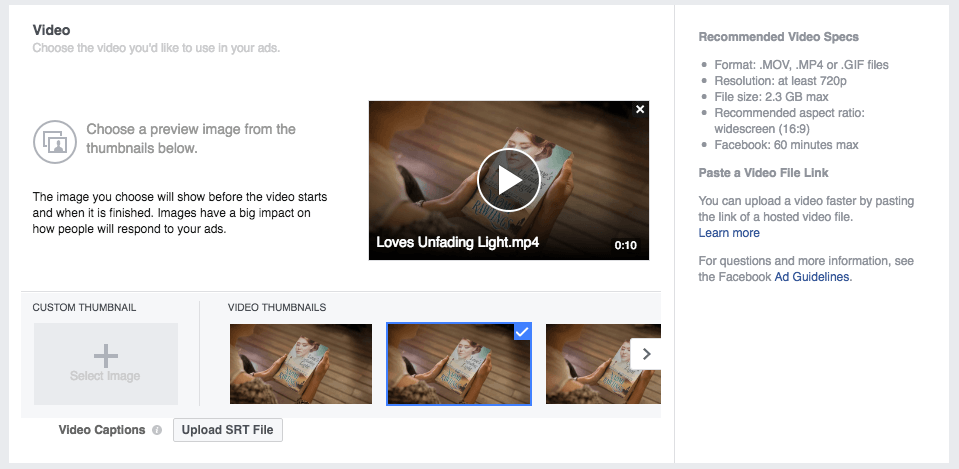 Facebook Ad Guide: Video