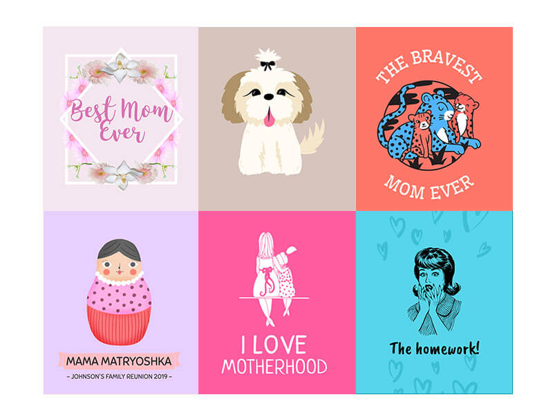 T-Shirt Mother's Day Design Templates