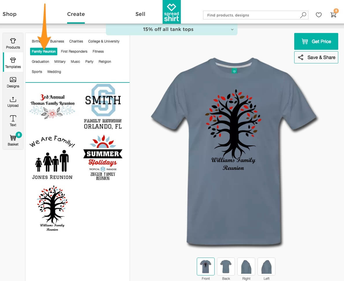 Sample T Shirt Designs For Family Reunion