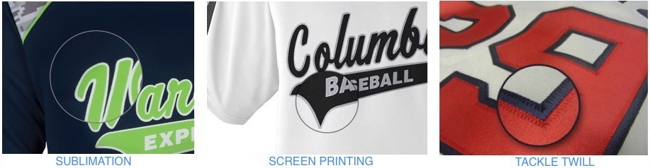custom printed baseball jersey