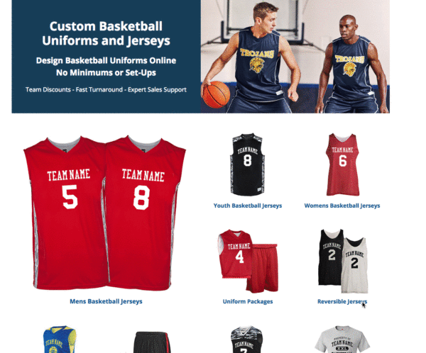 Create your custom basketball jerseys