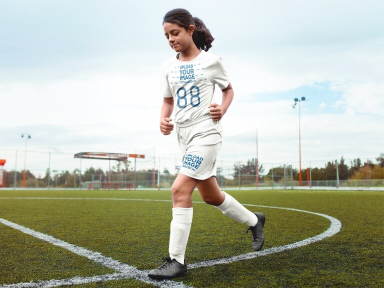 custom soccer jersey running