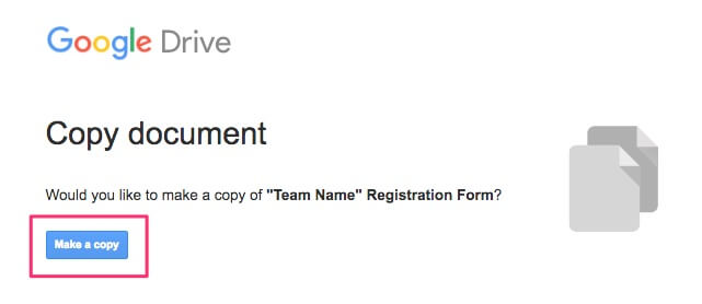 sports registration form - copy form