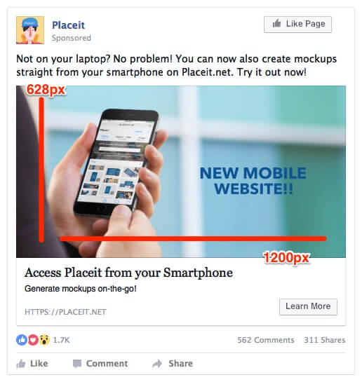 Facebook Ad Image Size The Ultimate Cheatsheet