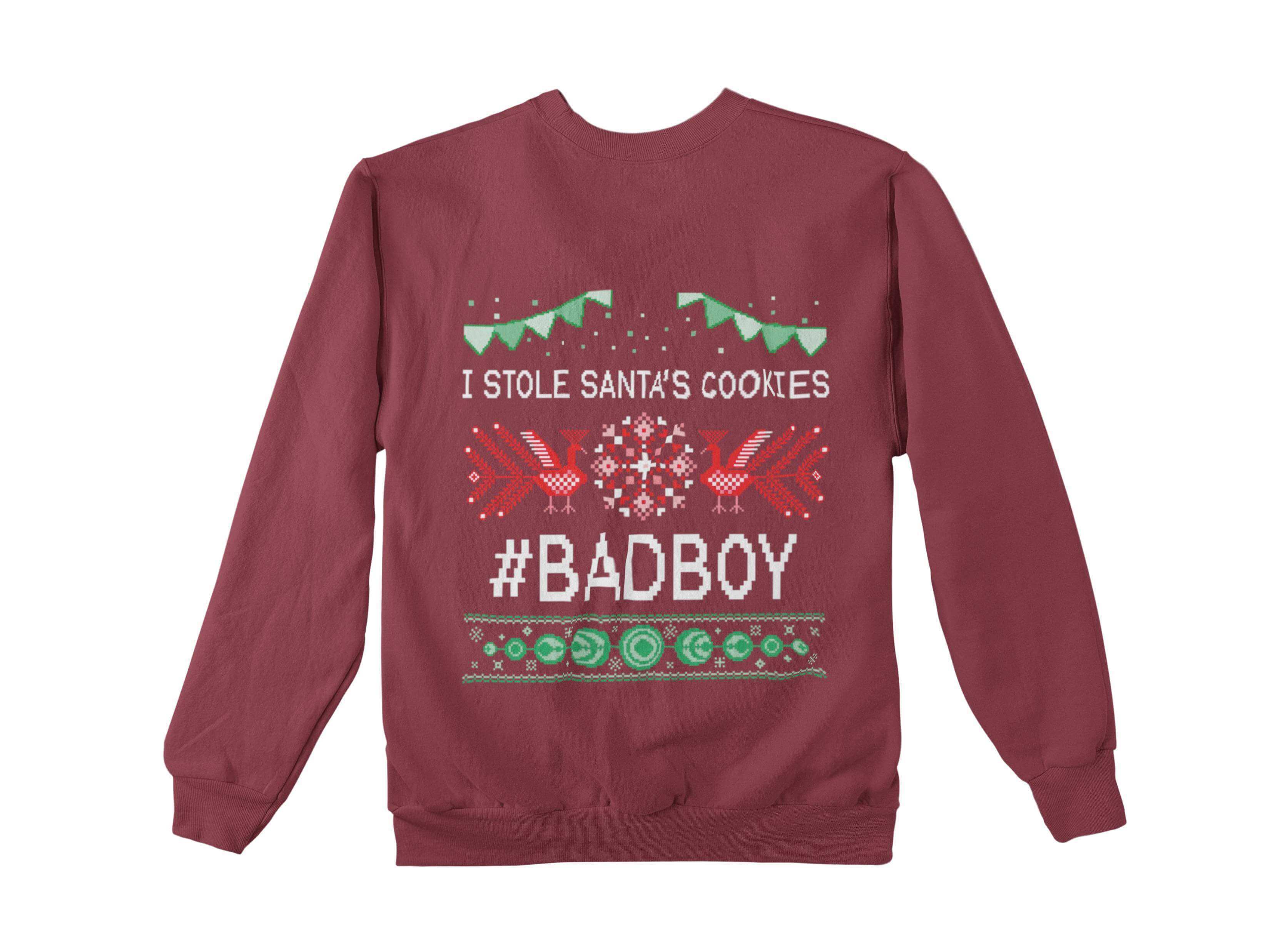 dark red ugly christmas sweater-compressed