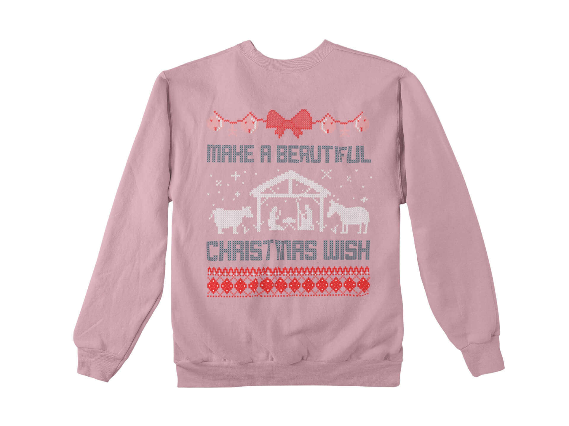 pink ugly christmas sweater