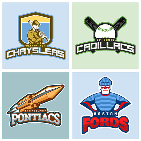 Jack Kerouacs Fantasy Football Logos Reimagined