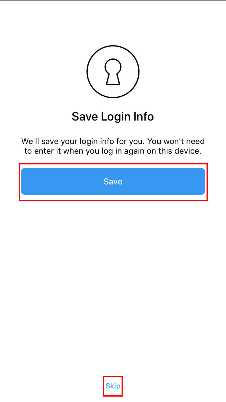 Choose to save your login information so that you don't have to type it in every time.