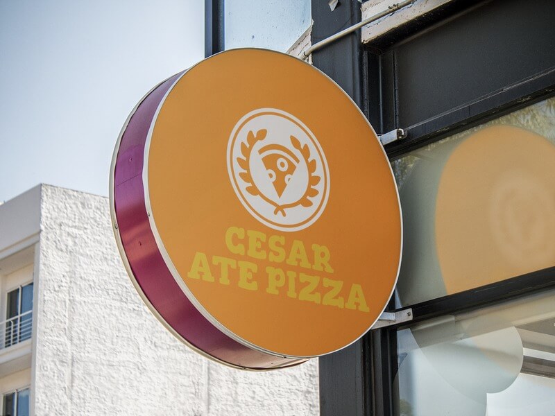 Pizza Logo On Sign