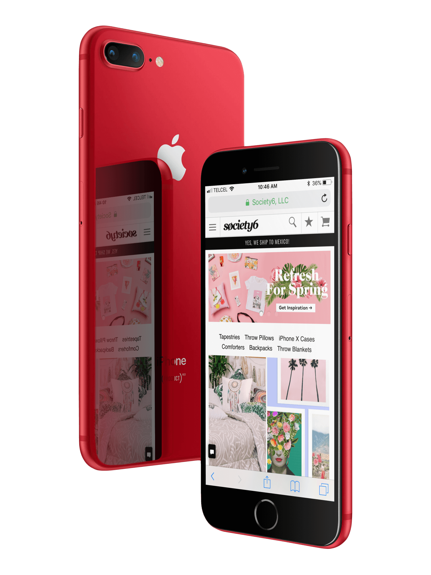 Download Make Red iPhone 8 Mockups in Seconds | Placeit Blog