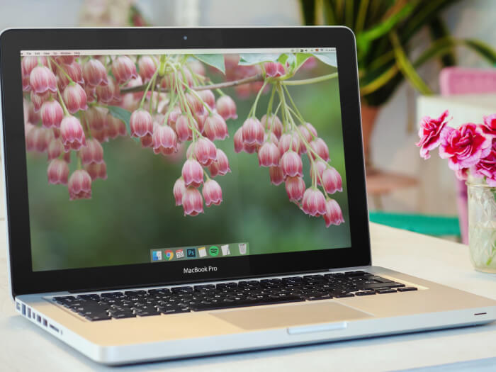 Macbook Pro Mockup Bright Light Setting