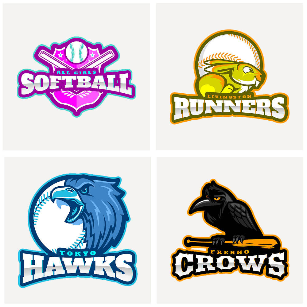 girls softball logo ideas