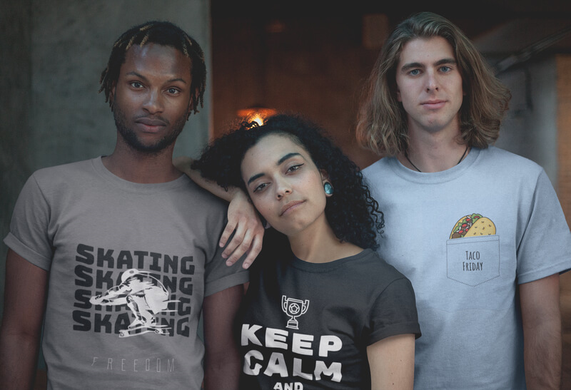 Download T-Shirt Mockups Featuring Interracial Couples & Groups ...