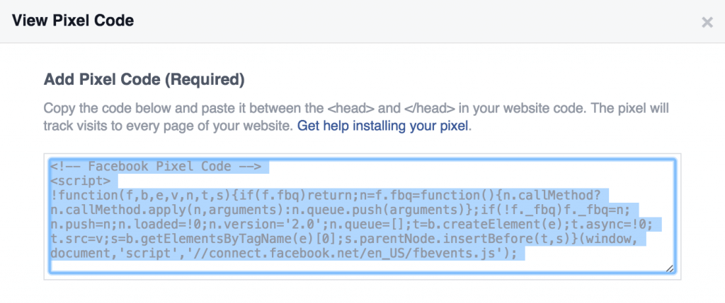 Facebook Pixel Code