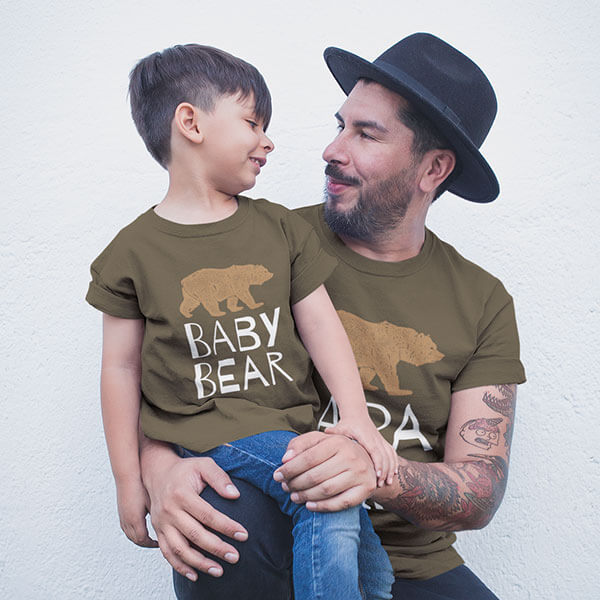 Papa Bear Fathers Day Shirt
