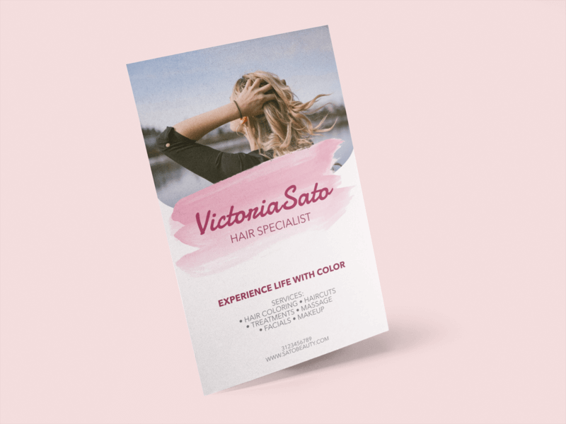 Sato Beauty Flyer Mockup 1