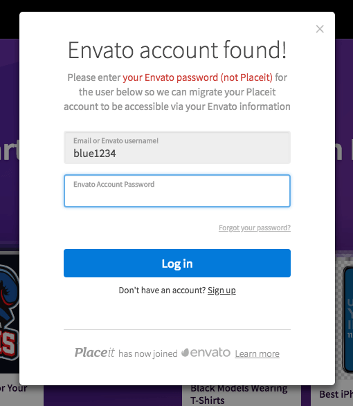 Envato Account Found