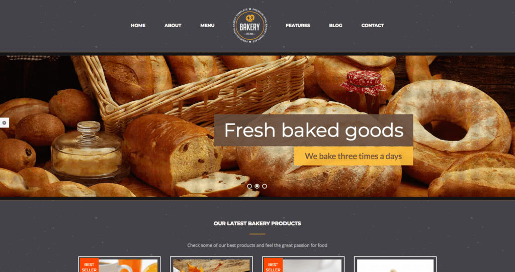 #122 Bakery Website Template (Website + Template)