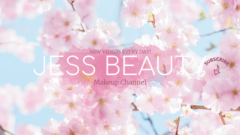 Youtube Banner for Makeup Business with Flower Background