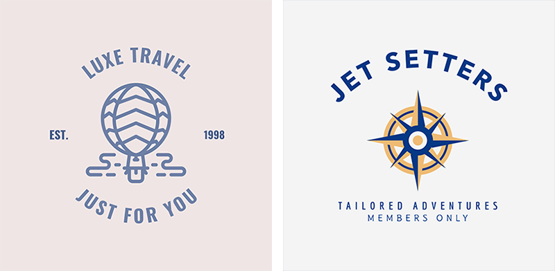 Luxe Travel Logo Examples