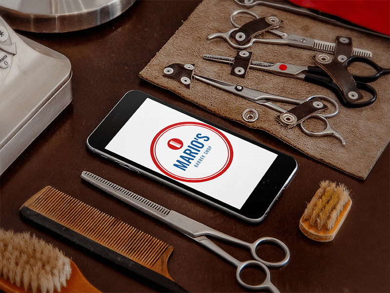 Barber Shop Mockup App