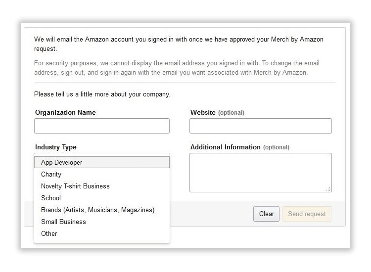 Request Amazon Account