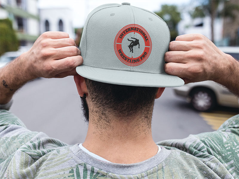 Backwards Snapback Hat Mockup Of A Trendy Guy