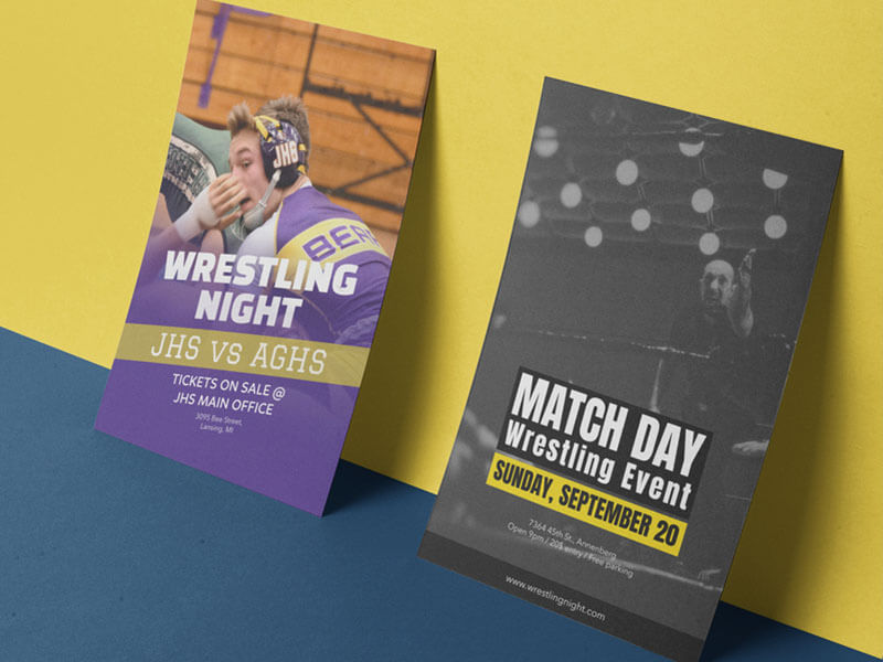 Flyer Mockup For Featuring Wrestling Flyer Designs2