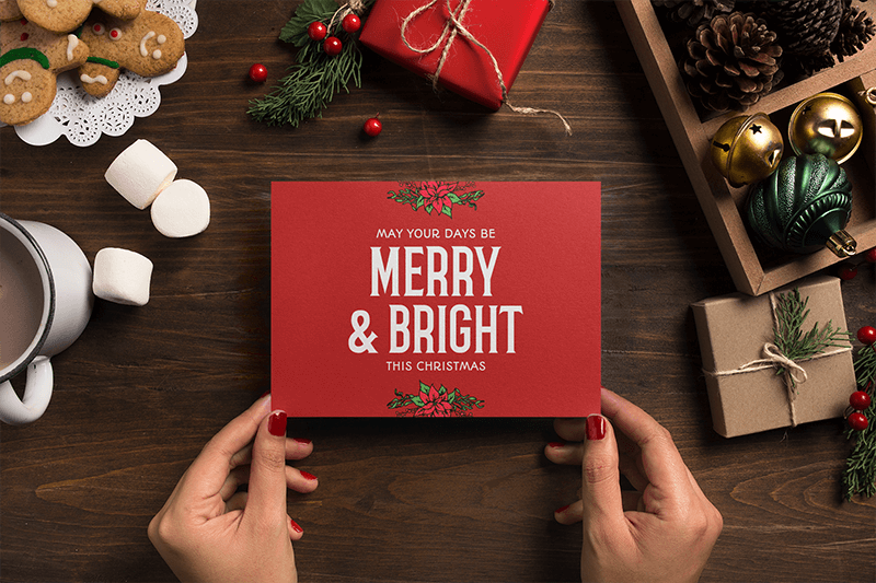 Make A Christmas Card Spread The Joy Placeit Blog