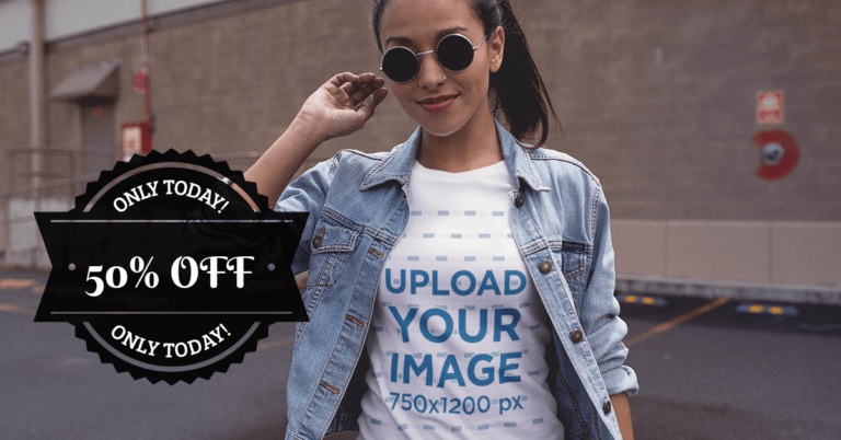 Facebook Ad Circular Badge Girl With Sunglasses 1084