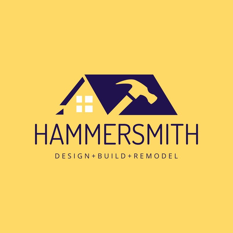 Construction Logo House Hammer Icon