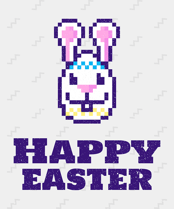 Easter Tee Design Maker With Pixelated Graphics 28f
