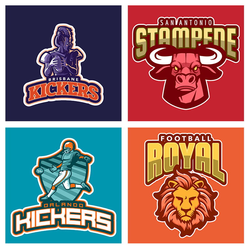 Gridiron Club Team Logos