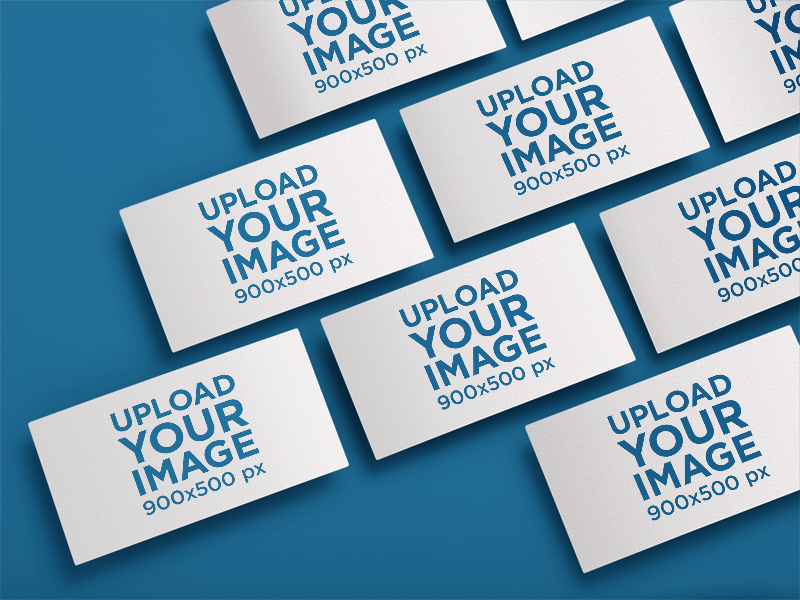 Mockup Featuring A Set Of Business Cards