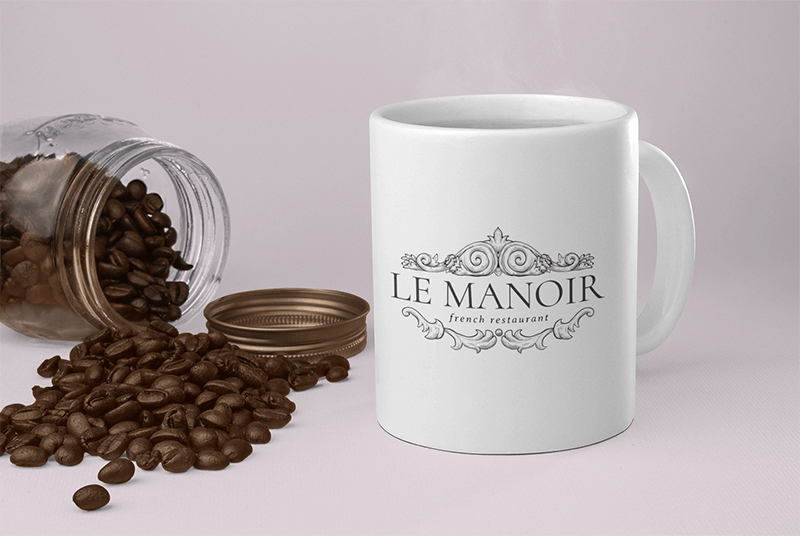 Mockup Of An 11 Oz Mug By Some Coffee Beans 28181